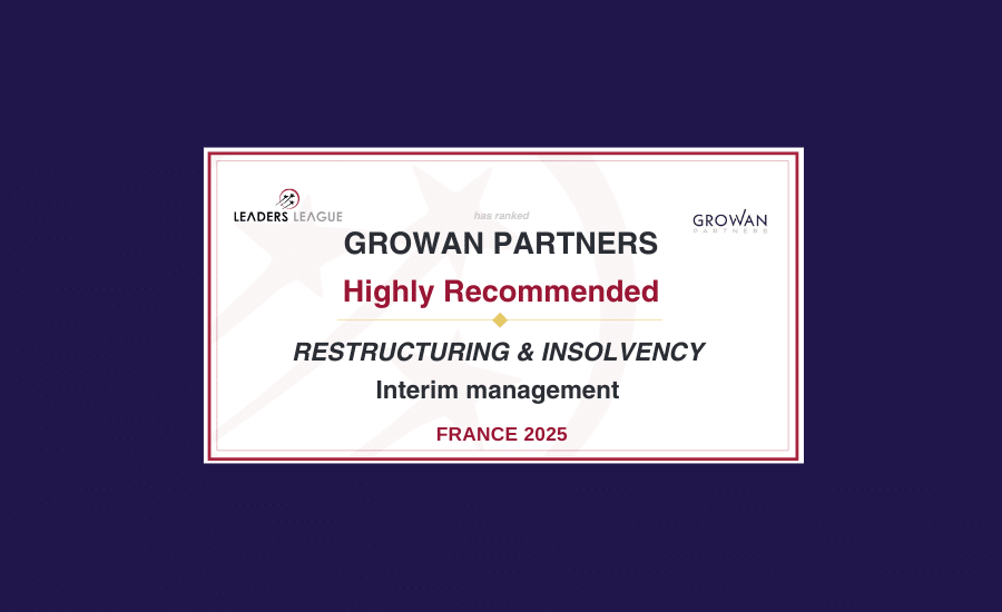 Logo Growan Partners, cabinet Highly Recommended en management de transition et restructuration d’entreprise.