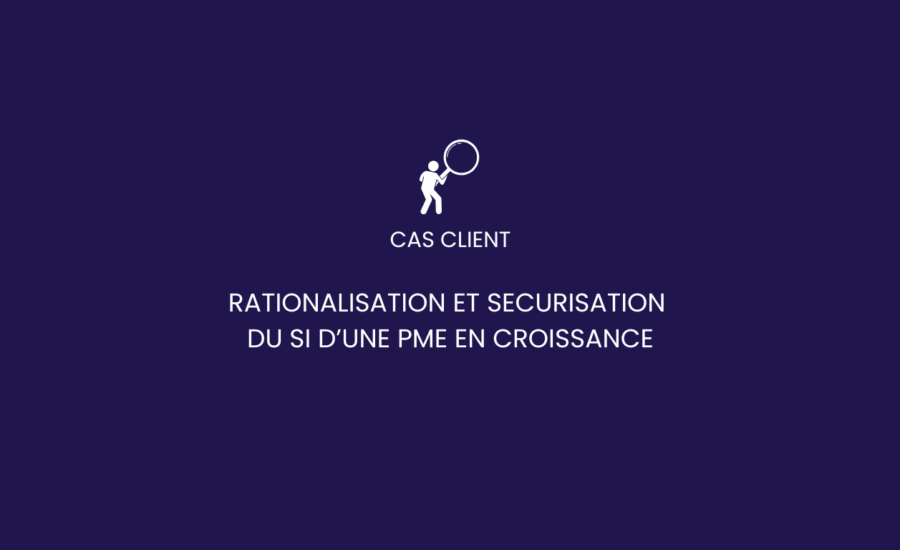 DSI de transition analysant et rationalisant le système d’information d’une PME
