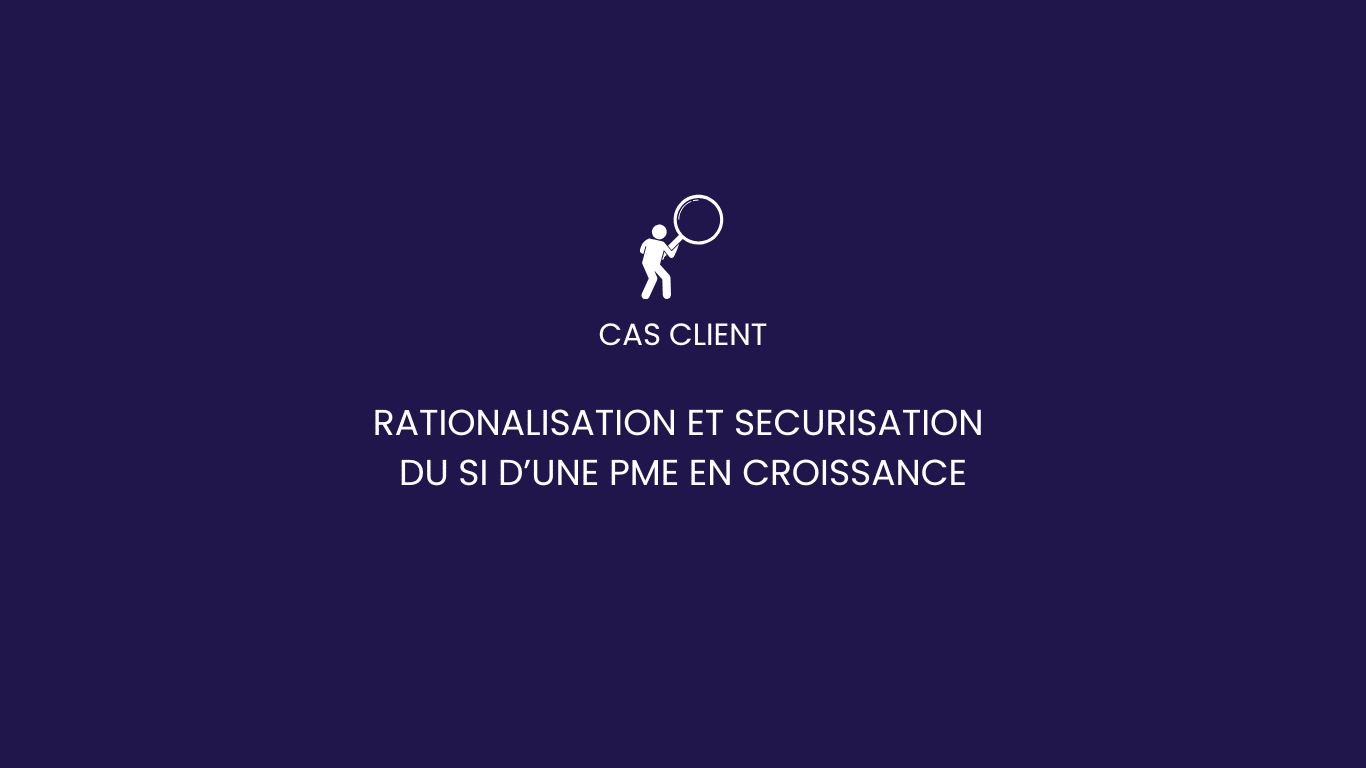 DSI de transition analysant et rationalisant le système d’information d’une PME